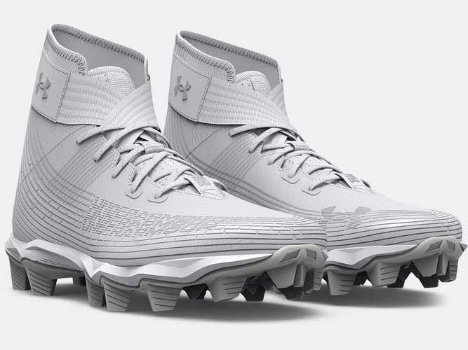 Under Armour Men's UA Highlight Franchise Football Cleats 3023718-101 White NEW