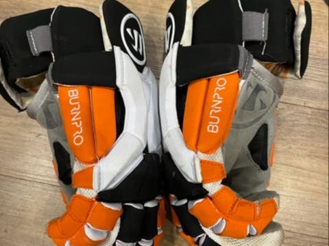 Used Warrior Medium Burn Pro Lacrosse Gloves