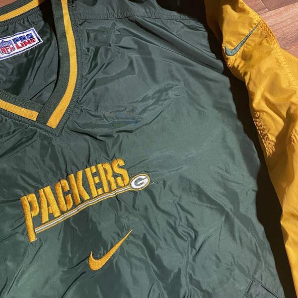 Vtg Nike Pro Line NFL Green Bay Packers Reversible