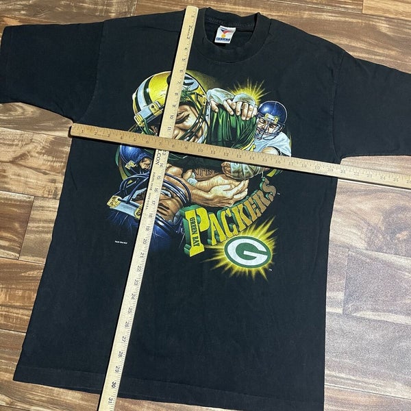 Vintage 90s Essential Baggy Green Bay Packers Sports T-Shirt