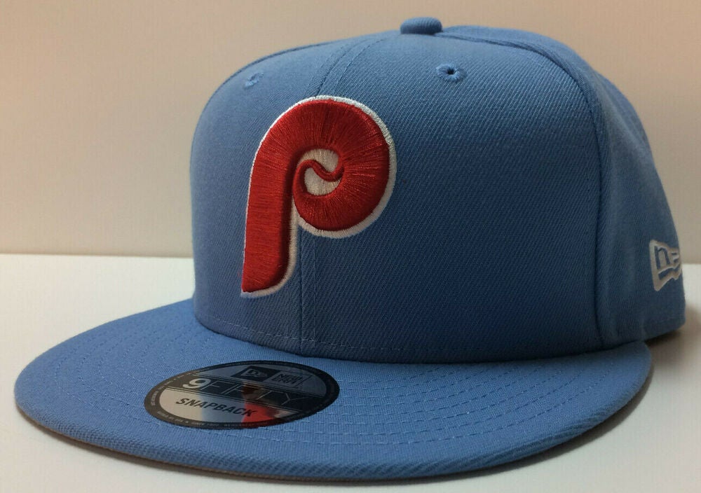 Philadelphia Phillies New Era Cooperstown Collection 9FIFTY Snapback  Adjustable Hat - Light Blue