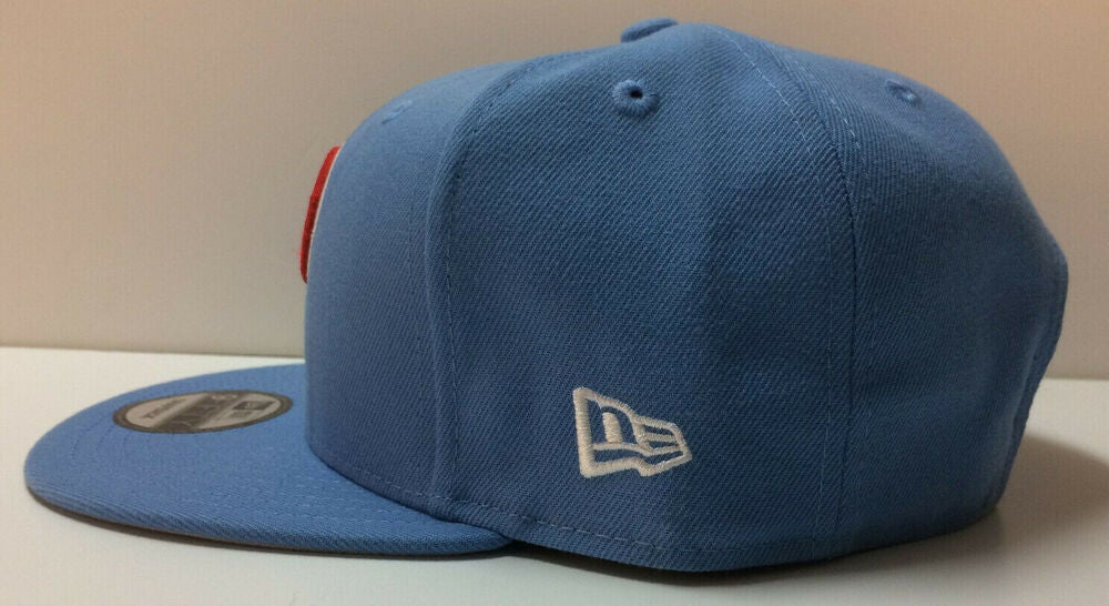 Men's New Era Light Blue Philadelphia Phillies Cooperstown Collection  9FIFTY Snapback Adjustable Hat