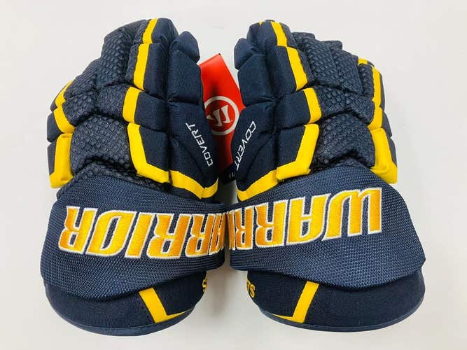 New Warrior Covert QRL3 LaSalle Sabres 11" Hockey Gloves Junior glove ice navy