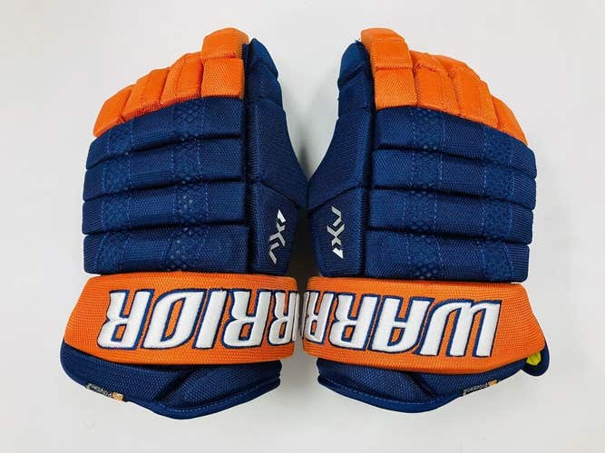 New Warrior Dynasty AX1 Edmonton Oilers 15" hockey gloves pro stock glove ice SR