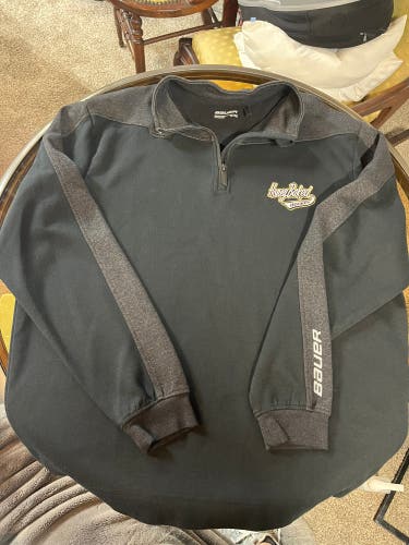 Honeybaked quarter-zip Bauer sweatshirt-NEVER WORN