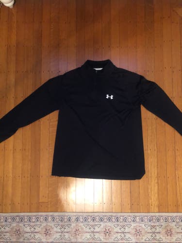 Men's Under Armour Shirt Black 1/4 Pullover