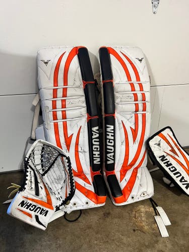 Set Of 36" Vaughn  Velocity V5 Goalie Leg Pads