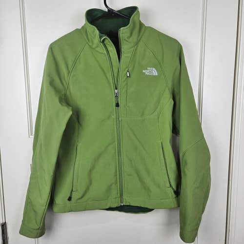 The North Face Apex Softshell Jacket Fleece Lined Green Womens Size: S