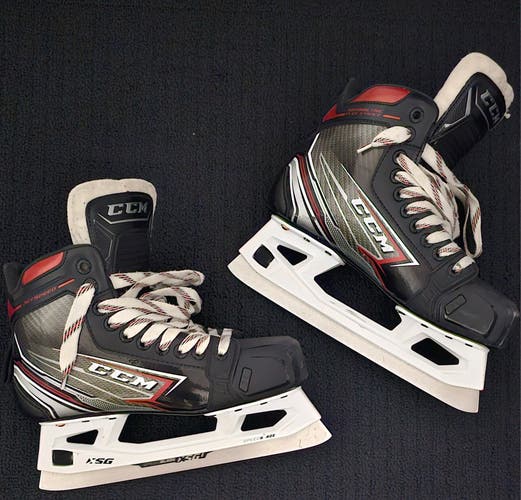 Senior Used CCM Jetspeed ft460 Hockey Goalie Skates Regular Width Size 6.5