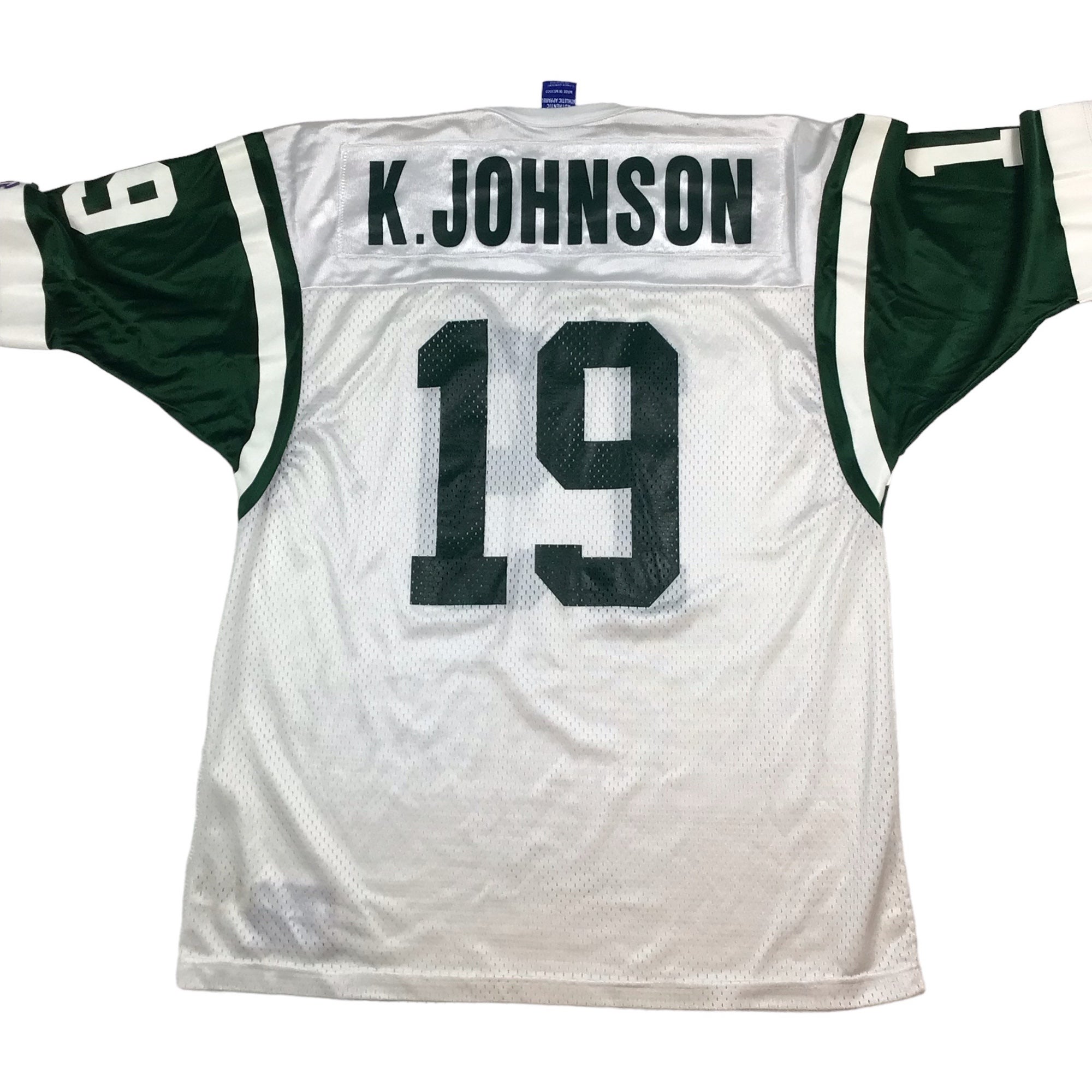 Vintage RARE Champion NFL New York Jets Keyshawn Johnson #19 Jersey Size  56.