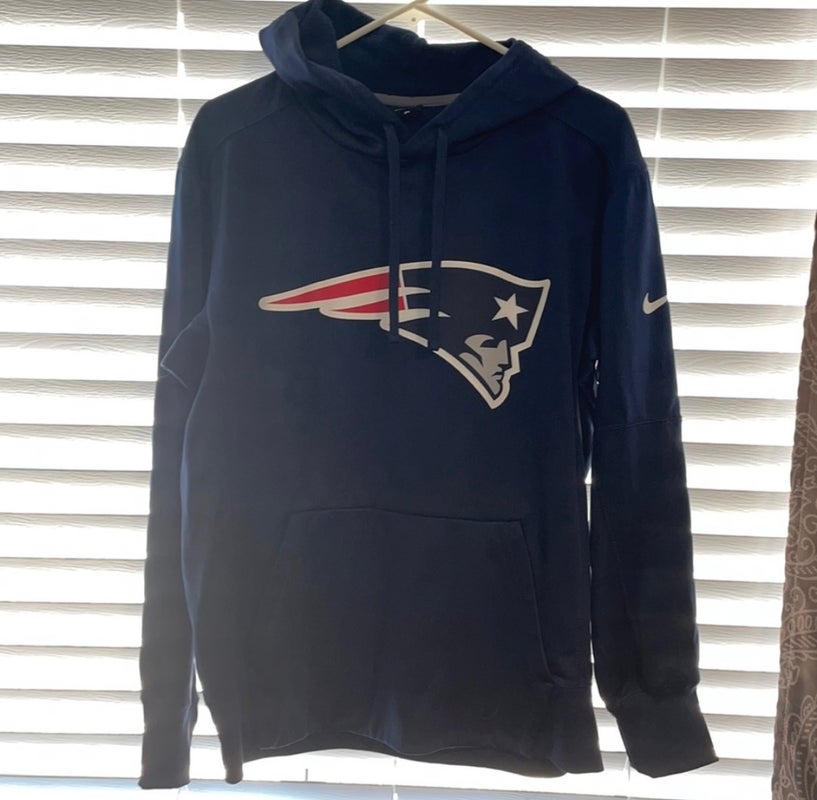 Nike NEW ENGLAND Patriots Navy Blue Pullover Size 3XL Hoodie, Therma &  Dri Fit