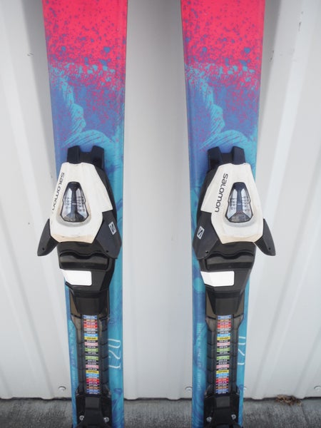 JR. SKIS SALOMON ENOURO 120cm with SALOMON C7 BINDINGS *USED