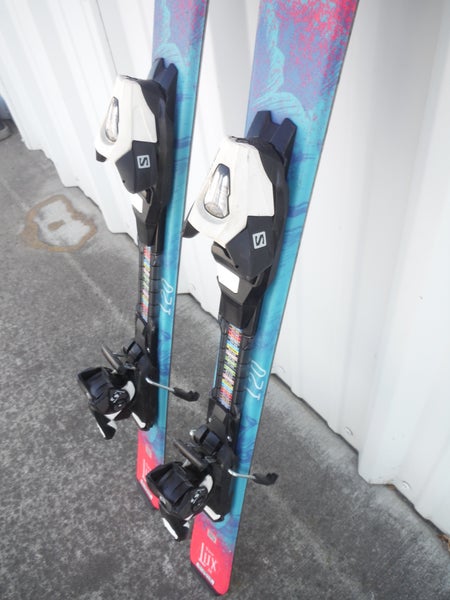 JR. SKIS SALOMON ENOURO 120cm with SALOMON C7 BINDINGS *USED