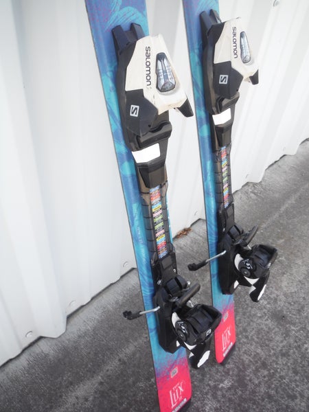 JR. SKIS SALOMON ENOURO 120cm with SALOMON C7 BINDINGS *USED