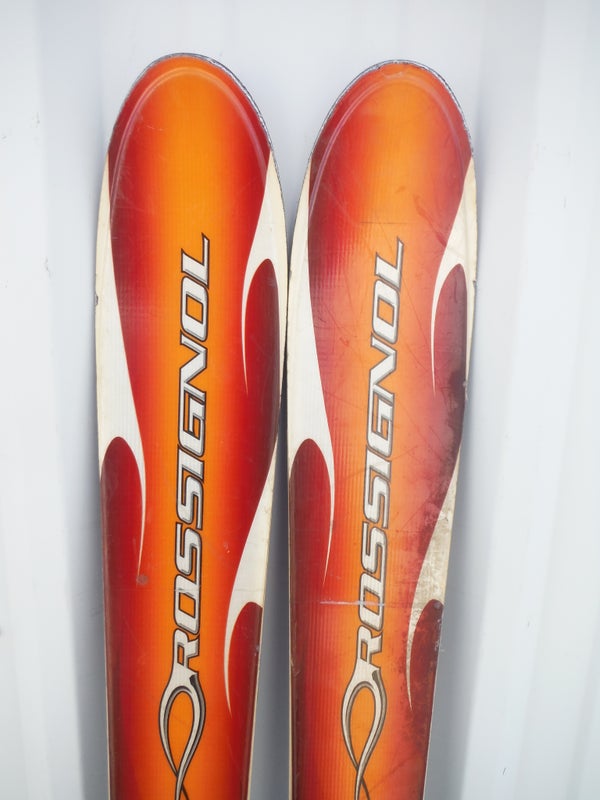Rossignol Bandit Freeride B3 Skis Orange & White 168cm with Rossignol Bindings