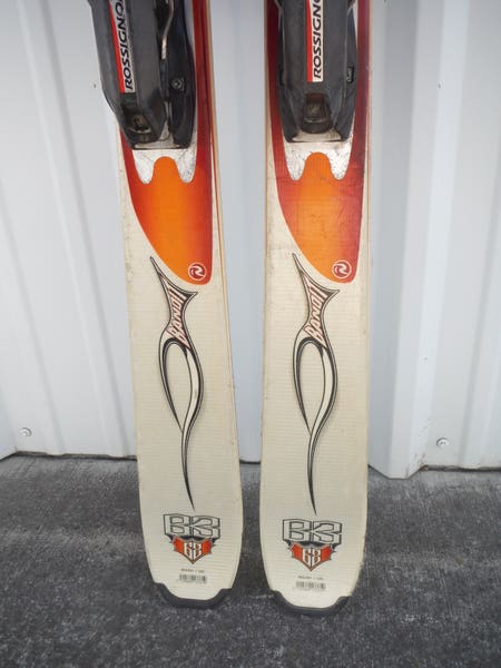 スキー 168 ROSSIGNOL BANDIT B3 + MARKER Rossignol Bandit Freeride B3 Skis Orange & White 168cm with