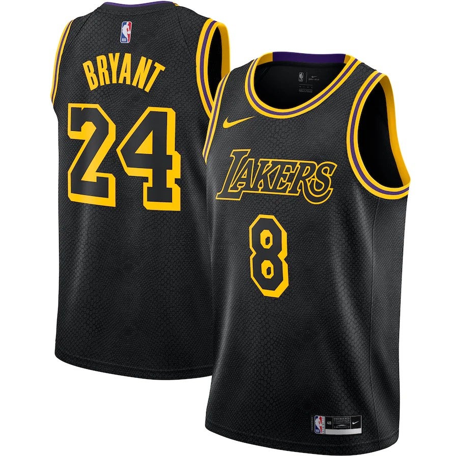 Nike NBA Kobe Bryant Black Mamba City Edition Lakers Jersey