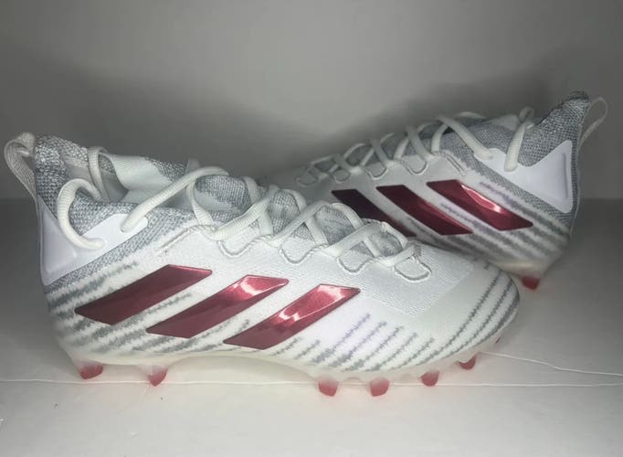 Size 9.5 Men’s Adidas Freak Ultra Primeknit Football Cleats FX1297 White Red