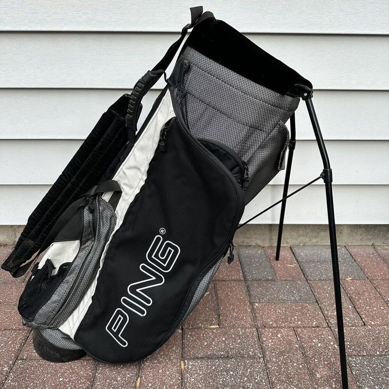 Used Black Vessel Lite Golf Cart/Carry/Stand Bag with Dual Straps ·  SwingPoint Golf®