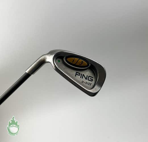 Used LEFT HAND Ping Green Dot i3 O-Size 6 Iron Stiff Flex Graphite Golf Club
