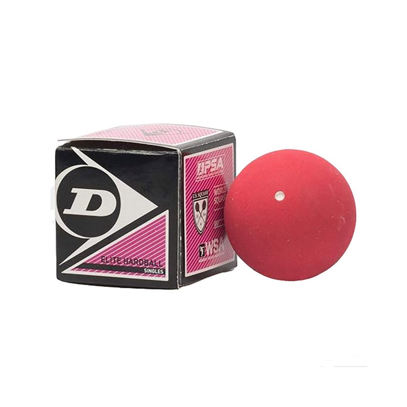 Dunlop Singles White Dot Red Hard Ball 3pk