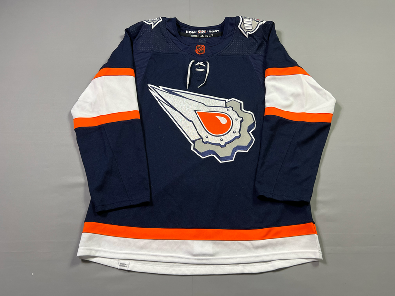 Edmonton Oilers Reverse Retro 2022 Adidas Mens Jersey (50/Medium)