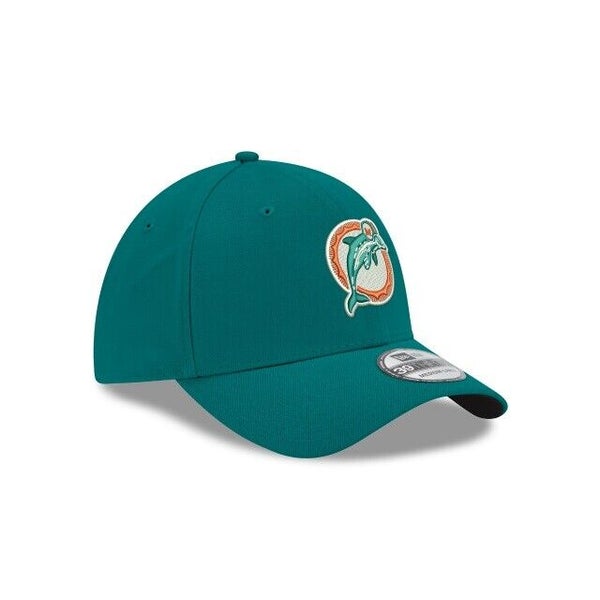 Miami Dolphins New Era 2023 Sideline Historic Pom Cuffed Knit Hat