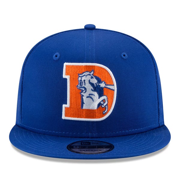 Men's New Era Royal Denver Broncos Historic Logo Classic Trucker 9FIFTY  Snapback Hat