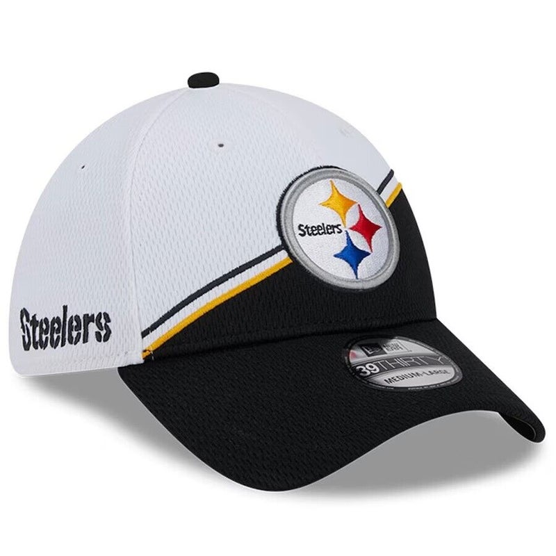 2023 Pittsburgh Steelers New Era 39THIRTY NFL Sideline On-Field Cap Flex Hat
