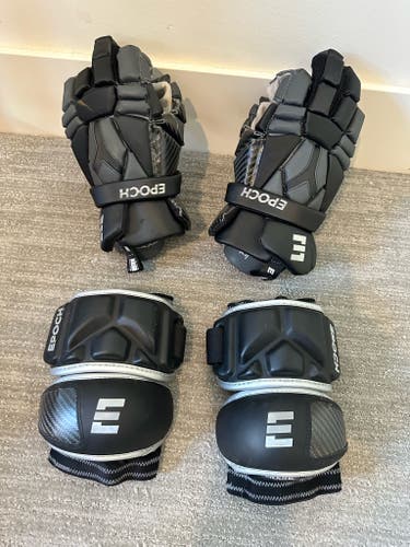 New Nations United Epoch Integra Lacrosse Gloves 13" and Elbow Pads