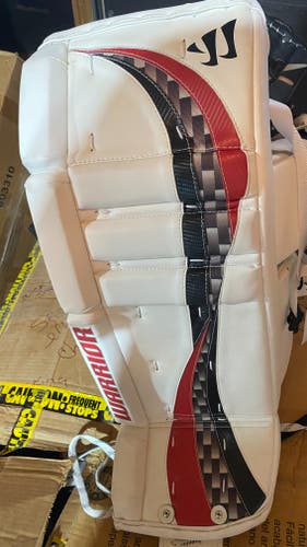 New 31+1 " Warrior Swagger Goalie Leg Pads White/black/red