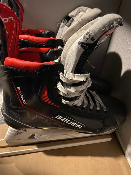 Used Bauer Size 8 Vapor 3X Pro Hockey Skates