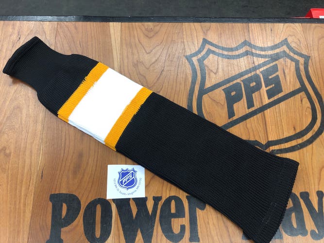 K1 Intermediate Hockey Socks-Boston Bruins/Black.