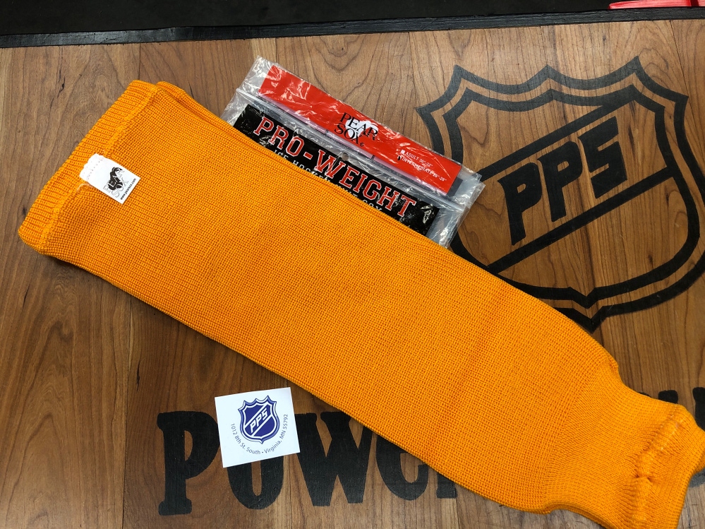 Pear Sox Hockey Socks-Yellow Intermediate