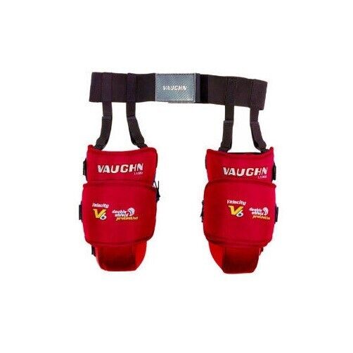 New Vaughn Velocity 7 XR Pro Goalie Senior Knee Thigh Guards garter