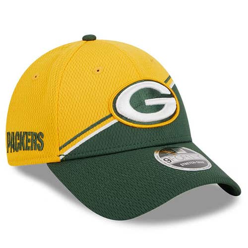 2023 Green Bay Packers New Era 9FORTY NFL Sideline Adjustable Snapback Cap