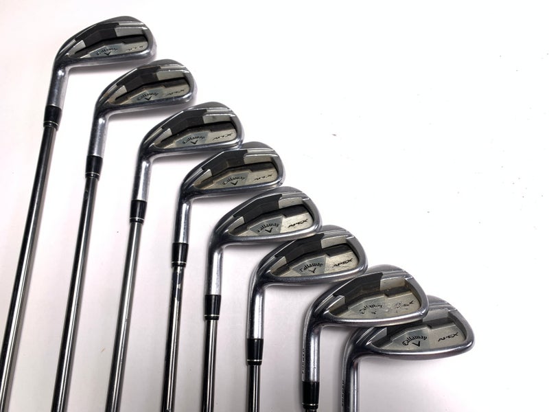 Callaway Apex Iron Set 4-PW+AW UST Mamiya Recoil 660 F2 Senior Graphite Mens LH