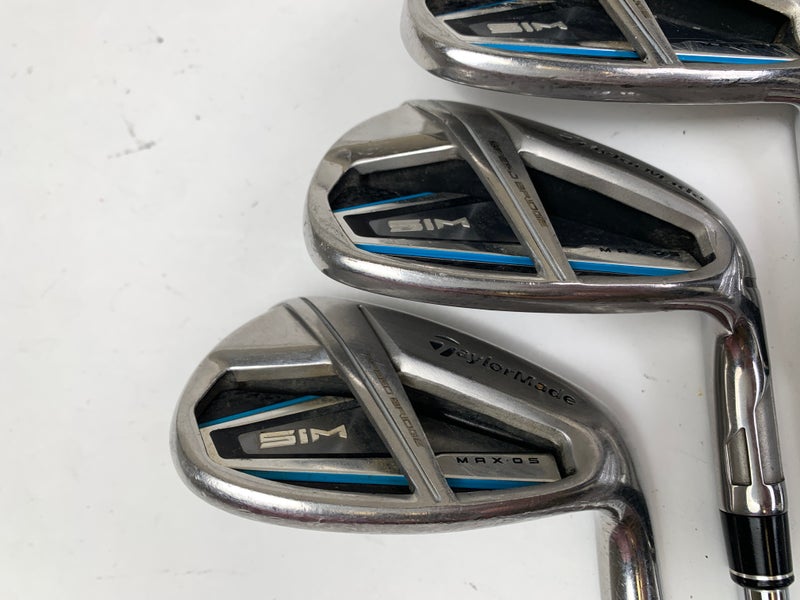 Taylormade SIM MAX OS Iron Set 5-PW+AW+SW KBS Max 85g Regular