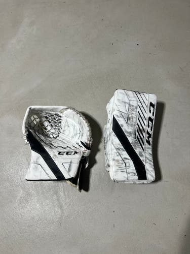 Used CCM Regular Axis 1.9 Senior Glove and Blocker