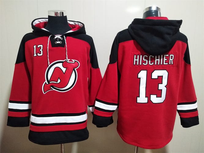 Nico Hischier New Jersey Devils Hockey Hoodie Red New Men's 2XL Sweatshirt