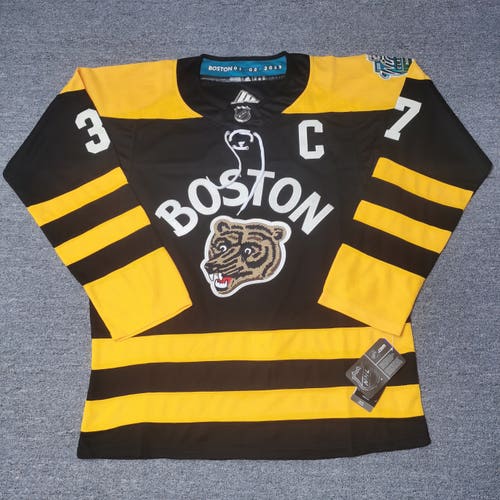 Patrice Bergeron Boston Bruins Hockey Jersey Size 52