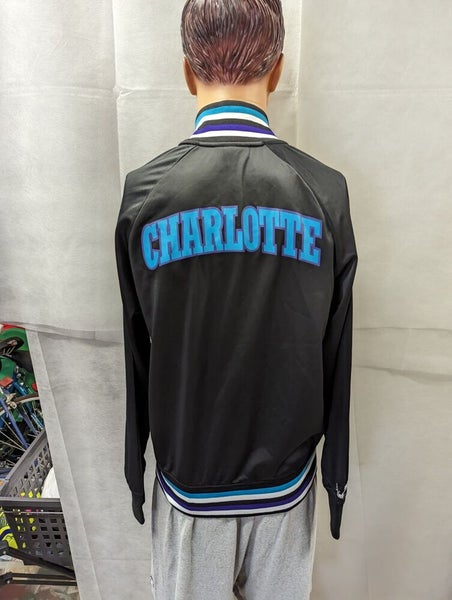 Vintage Starter Charlotte Hornets Black Baseball Jersey Size Large