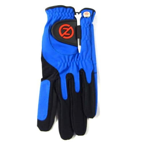 Zero Friction Performance Glove (Blue, LEFT, UNIVERSAL ONE SIZE FIT, 2pk) NEW