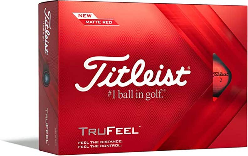 Titleist TruFeel Golf Balls (Red, 12pk) 1dz 2022 NEW