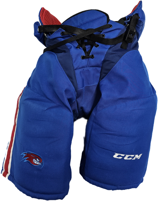 CCM HP45 PRO STOCK HOCKEY PANTS CUSTOM MEDIUM UML NCAA USED (2)(11231