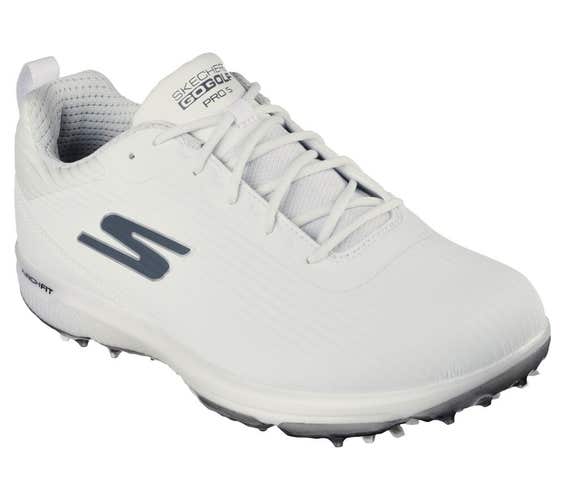 Skechers GO GOLF Pro 5 Hyper 214044 Waterproof Golf Shoe - White/Gray