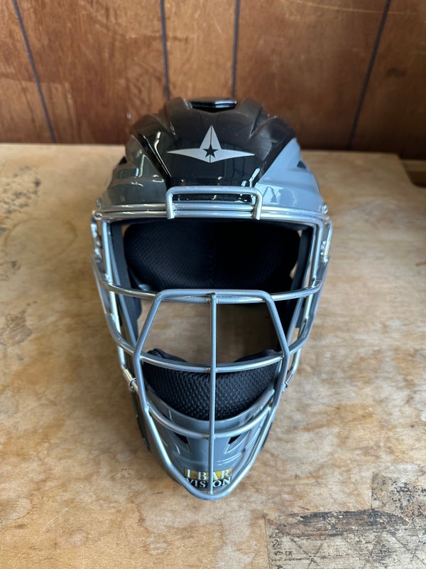 All-Star MVP2500 Graphite Two-Tone Catcher's Helmet Navy