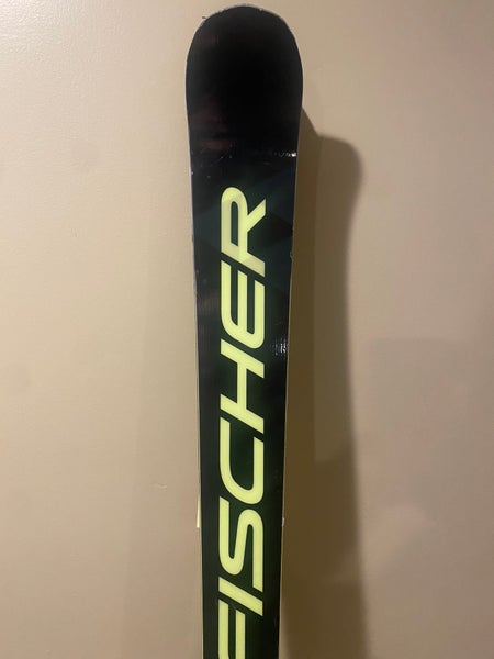 Used Fischer 175 cm Racing RC4 World Cup GS Skis With Bindings Max