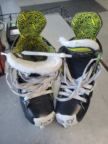 Used Bauer 3x Youth 12.5 Ice Hockey Skates