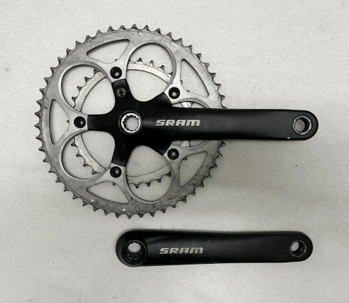 SRAM Power Spline 172.5mm 50/34-Tooth 10-Speed Road Bike Double Crankset